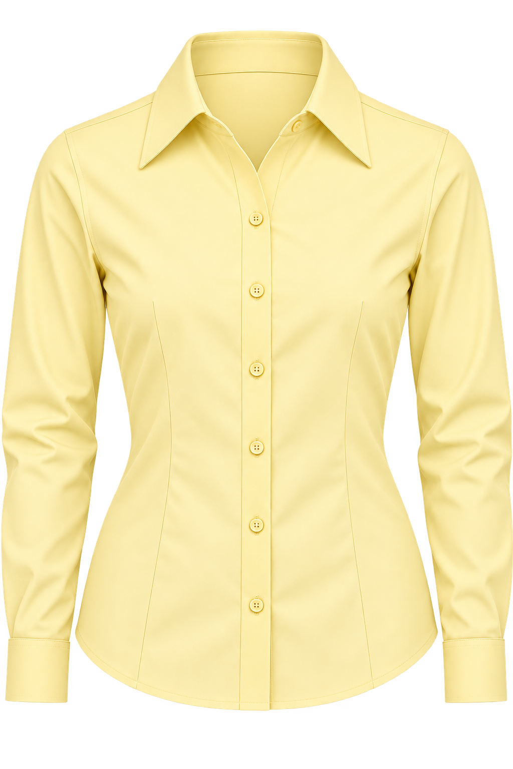 Blusa Oxford Bolsillo Pegado Manga Larga 60% Algodón  40% Poliéster 130 Grs.