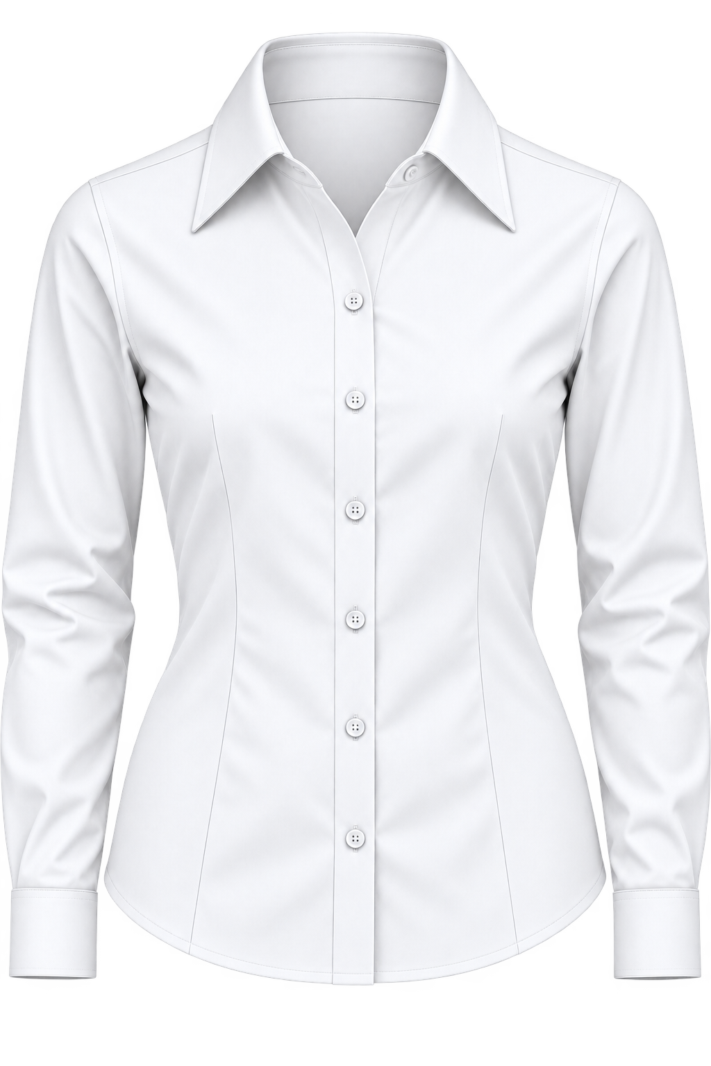 Blusa Oxford Bolsillo Pegado Manga Larga 60% Algodón  40% Poliéster 130 Grs.
