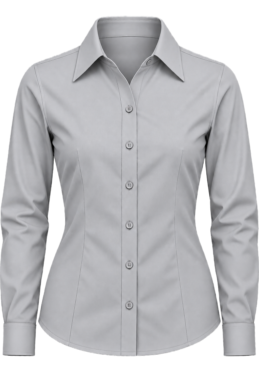 Blusa Oxford Bolsillo Pegado Manga Larga 60% Algodón  40% Poliéster 130 Grs.