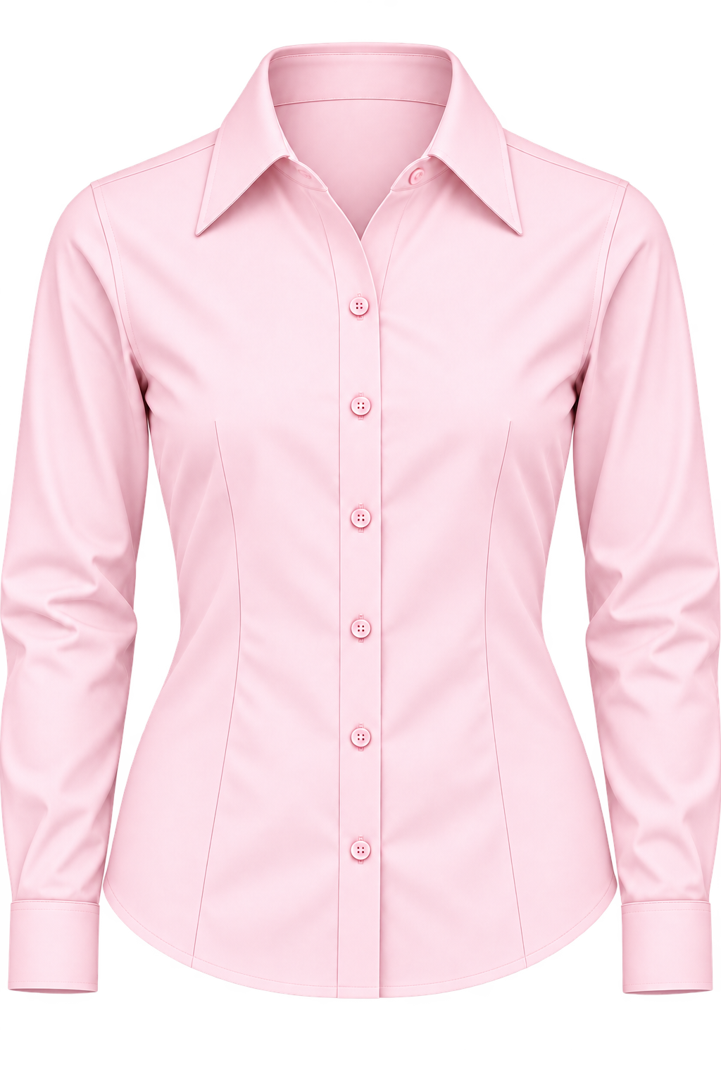 Blusa Oxford Bolsillo Pegado Manga Larga 60% Algodón  40% Poliéster 130 Grs.