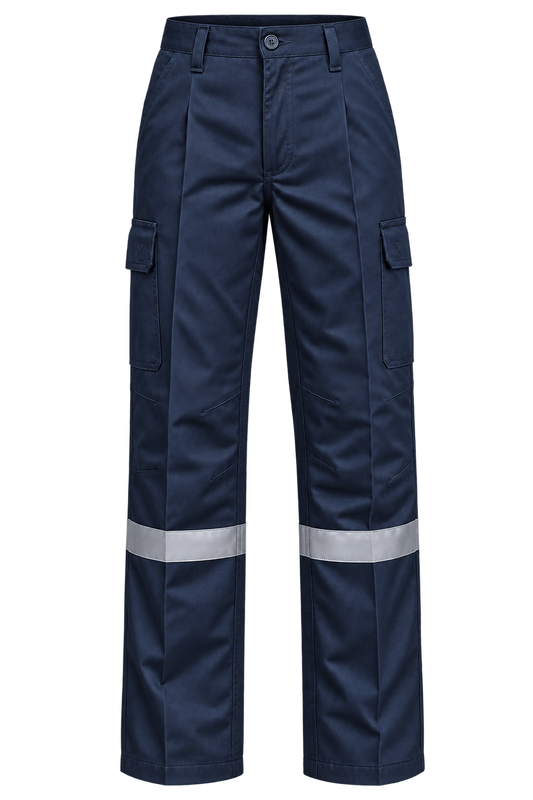 Pantalón Cargo Gabardina Hombre C/Reflectante 35% Algodón 65% Poliéster