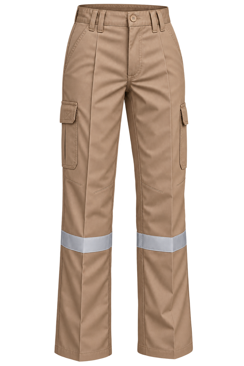 Pantalón Cargo Gabardina Mujer C/Reflectante 100% Algodón