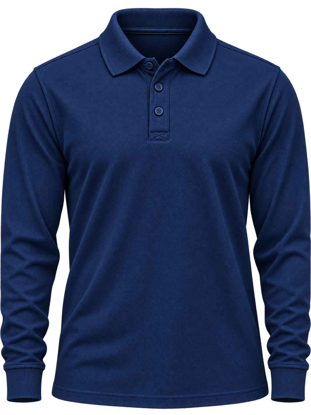 Polera Pique Hombre Manga Larga 65% Poliéster 35% Algodón 230 Grs.