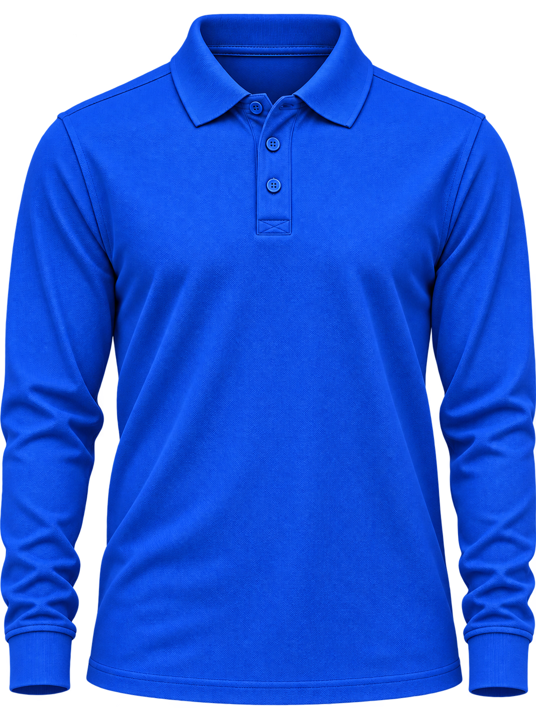 Polera Pique Hombre Manga Larga 100% Algodón 230 Grs.