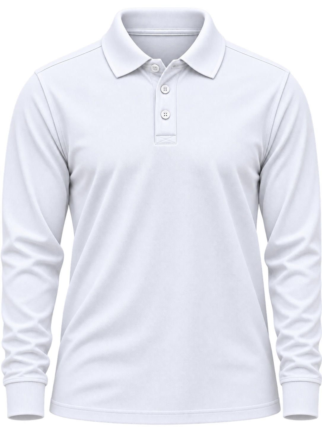 Polera Pique Hombre Manga Larga 65% Poliéster 35% Algodón 230 Grs.