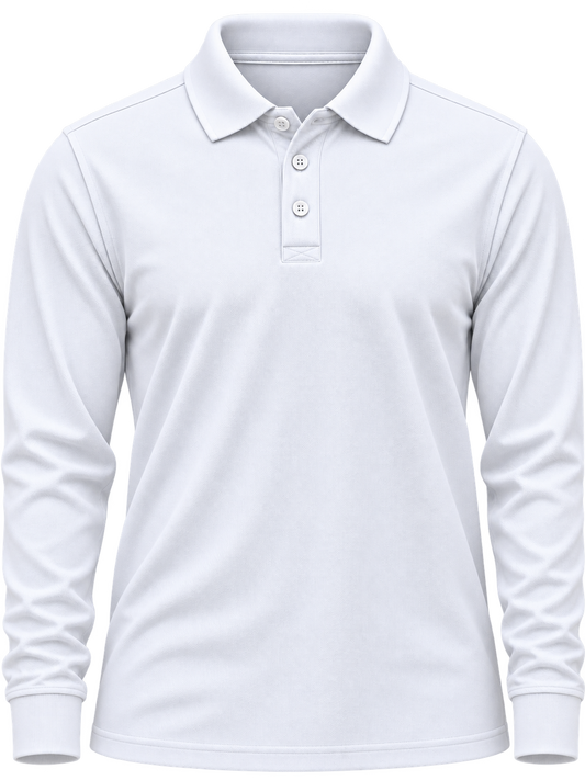 Polera Pique Hombre Manga Larga 80% Algodón 20% Poliéster 230 Grs.