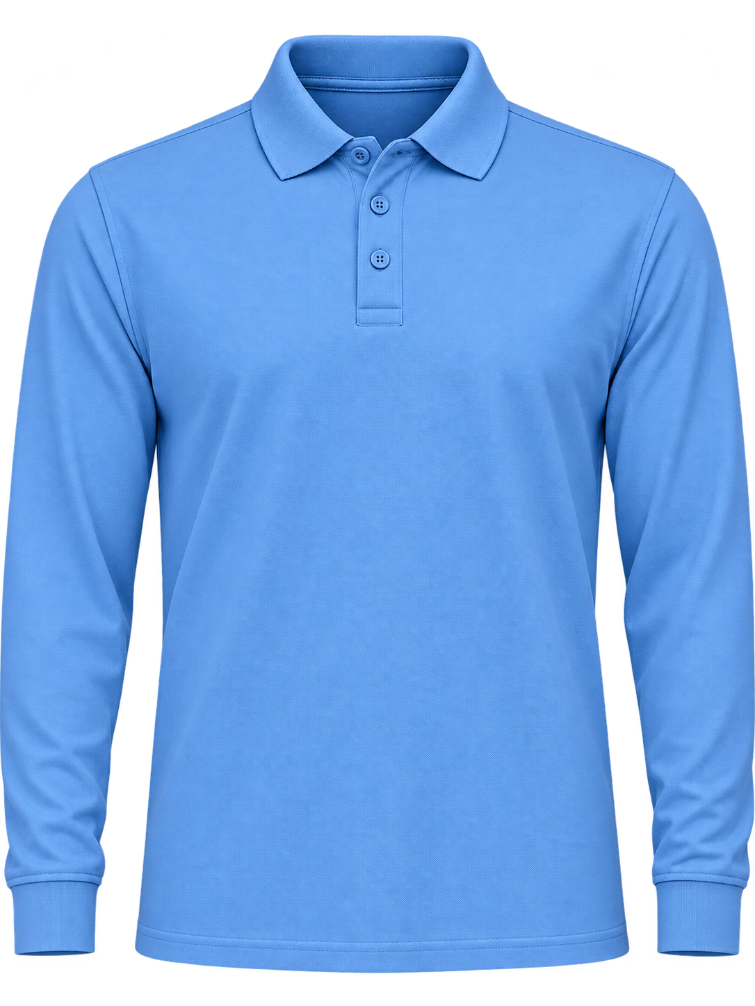 Polera Pique Hombre Manga Larga 100% Algodón 230 Grs.