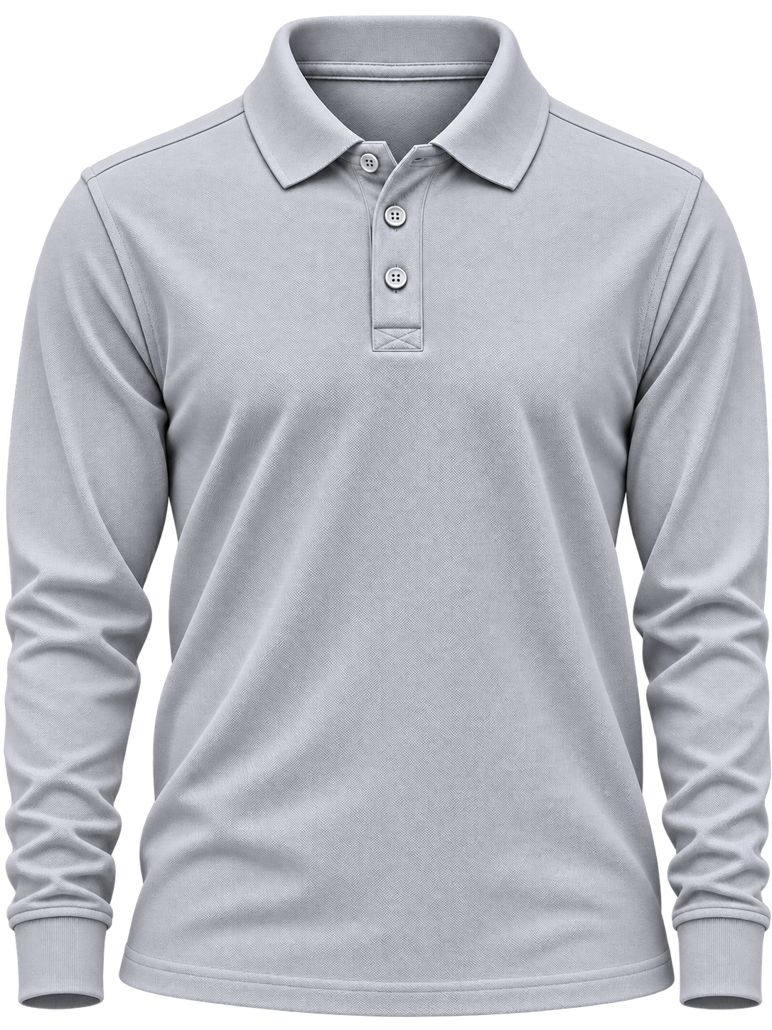 Polera Pique Hombre Manga Larga 65% Poliéster 35% Algodón 230 Grs.