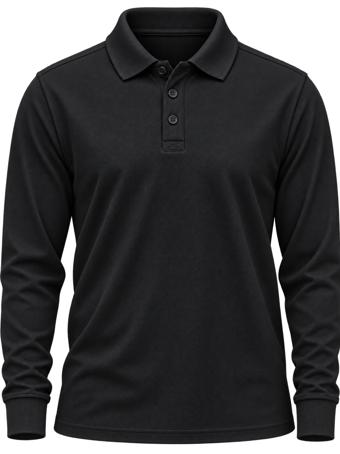 Polera Pique Hombre Manga Larga 65% Poliéster 35% Algodón 230 Grs.