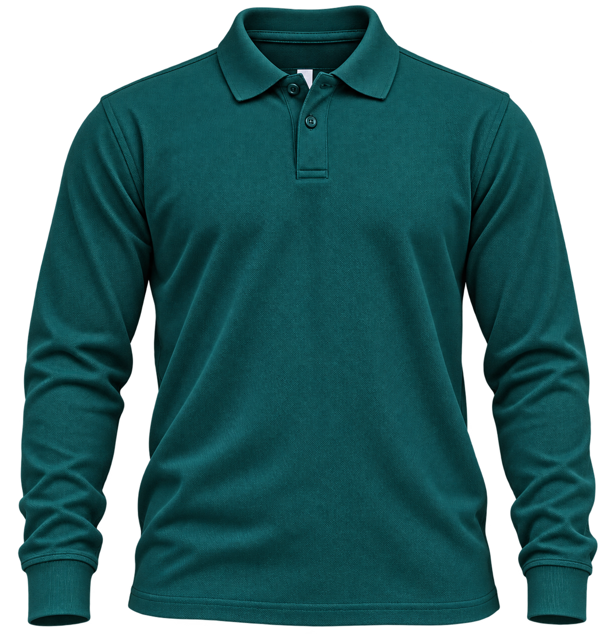 Polera Pique Hombre Manga Larga 80% Algodón 20% Poliéster 230 Grs.