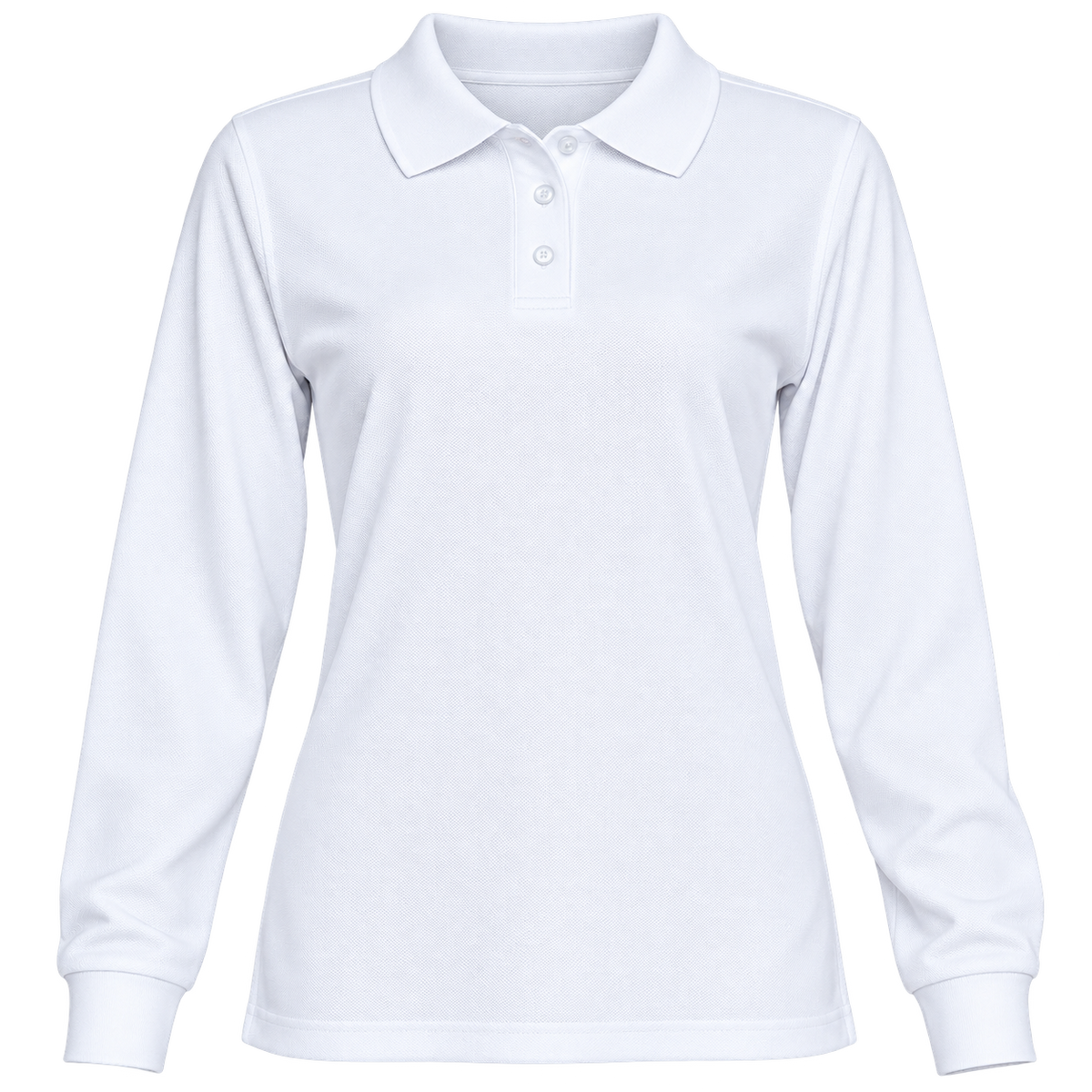 Polera Pique Mujer Manga Larga 65% Poliéster 35% Algodón 230 Grs.