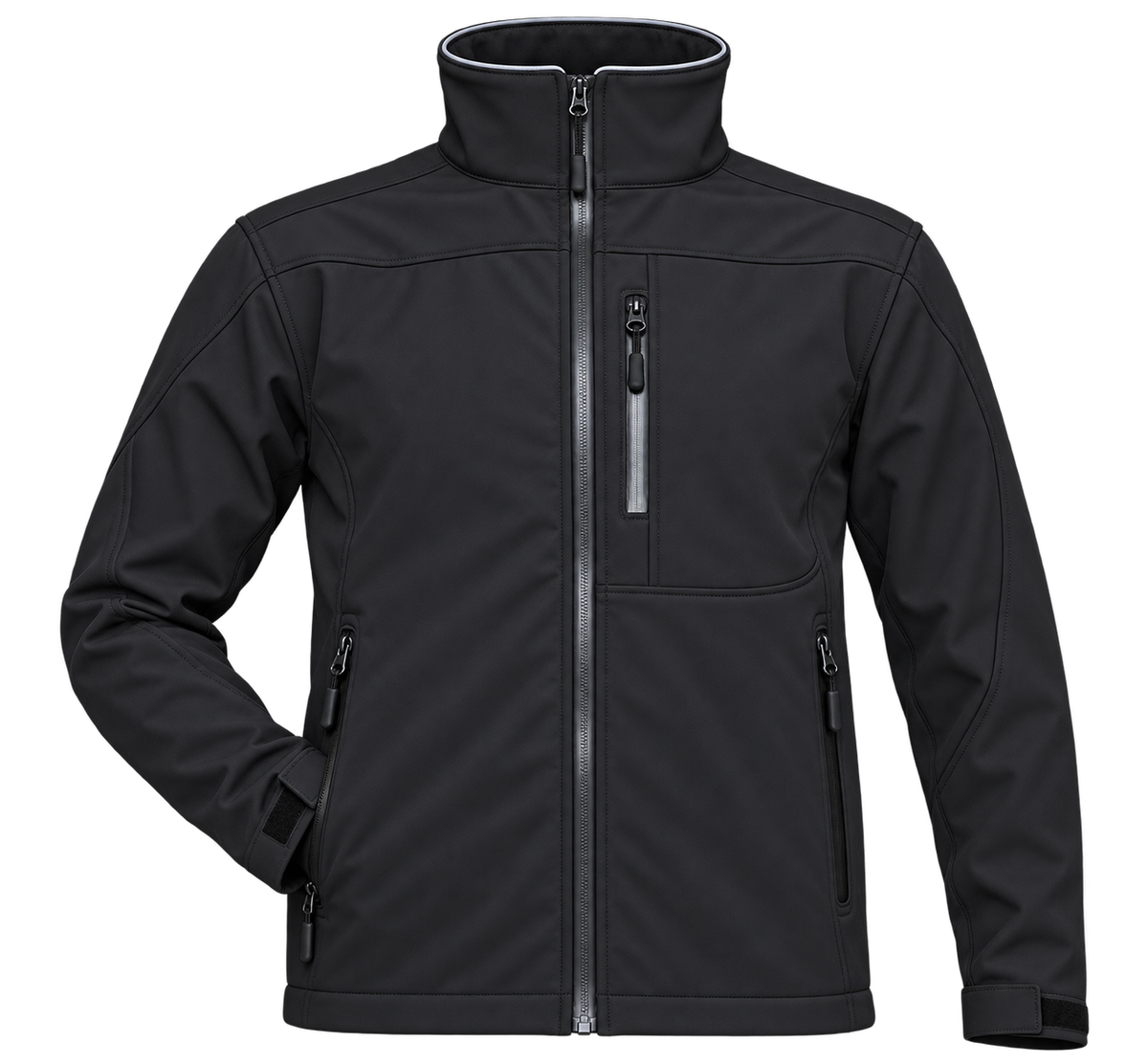 Softshell Técnico Hombre Manga Larga 90% Poliéster PU 10% Spandex 315 Grs.