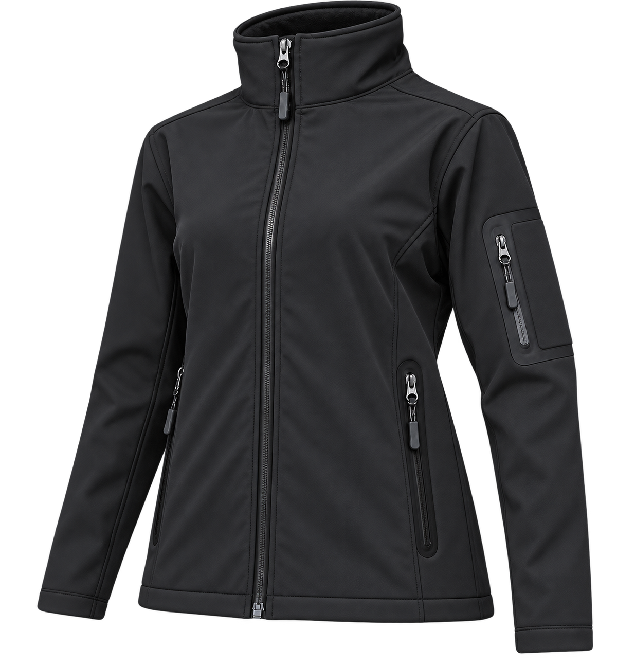 Softshell Ejecutivo Mujer Manga Larga 90% Poliéster PU 10% Spandex 315 Grs.